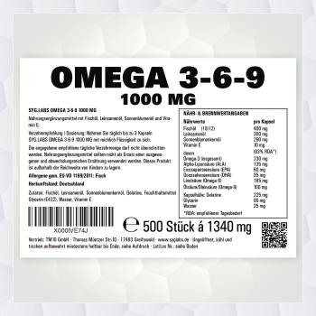 Omega-3-6-9 1000mg 500 Kapseln